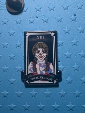 WB Horror Tarot Card Annabelle Enamel Pin